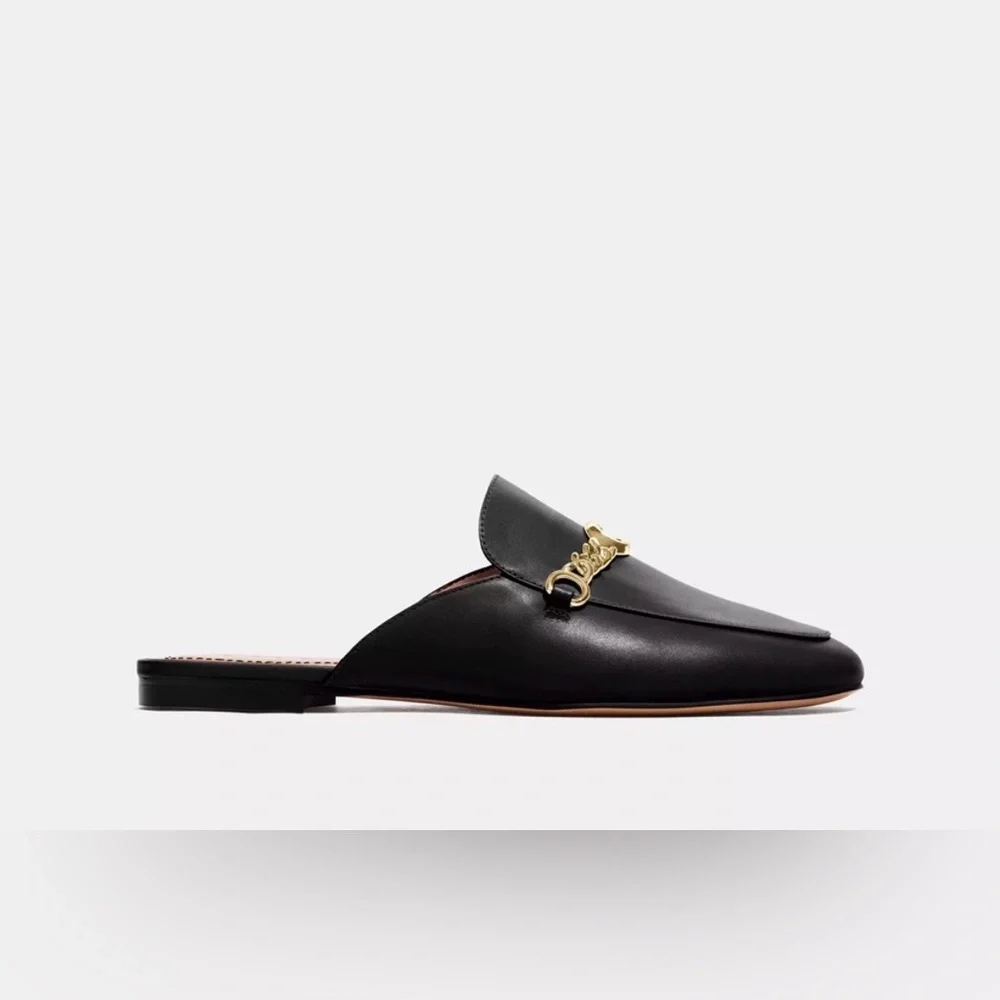 Coach Sofi Leather Mules - Picture 2 of 5